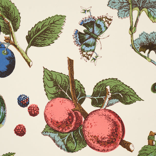 Berry Grove Ivory Botanical Fruit Wallpaper – Schumacher 5015652