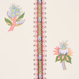 LES FLEURS EXOTIQUES Antique Rose by Schumacher Vintage Floral Stripe Wallpaper – Schumacher 5015660