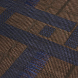 Axel Plaid Wallcovering Navy/Espresso by Schumacher – Patterson Flynn Italian Jacquard 5015721