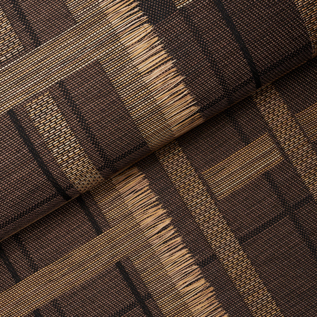 Axel Plaid Wallcovering Saddle Brown Schumacher – 5015722