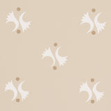 LAVIGNE Natural by Schumacher Modern Abstract Wallpaper – Domino Effect Collection 5015731