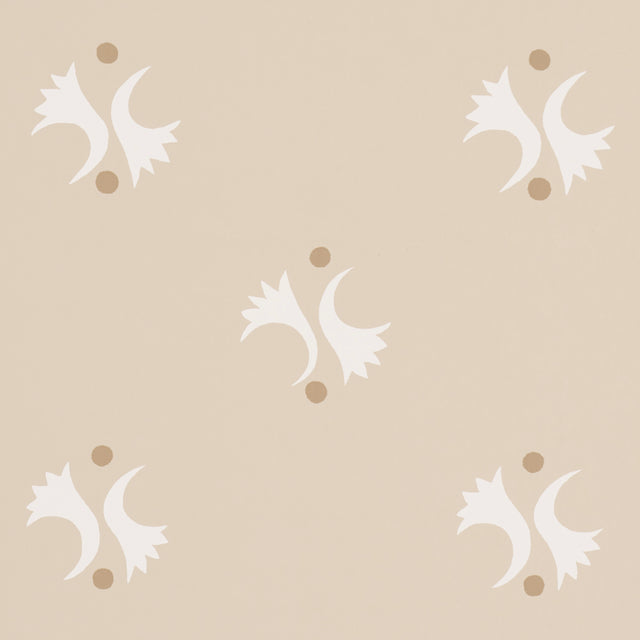 LAVIGNE Natural by Schumacher Modern Abstract Wallpaper – Domino Effect Collection 5015731
