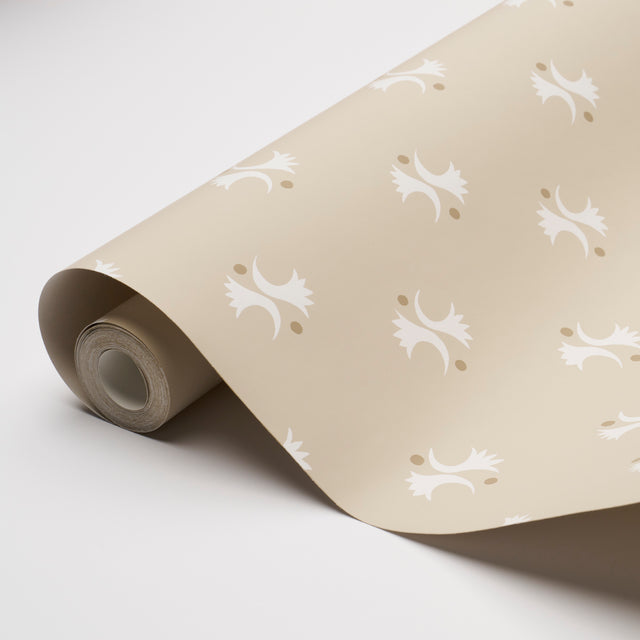 LAVIGNE Natural by Schumacher Modern Abstract Wallpaper – Domino Effect Collection 5015731