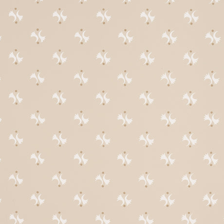 LAVIGNE wallpaper in natural colorway from the Domino Effect collection by Schumacher, featuring a modern abstract motif on a neutral background.