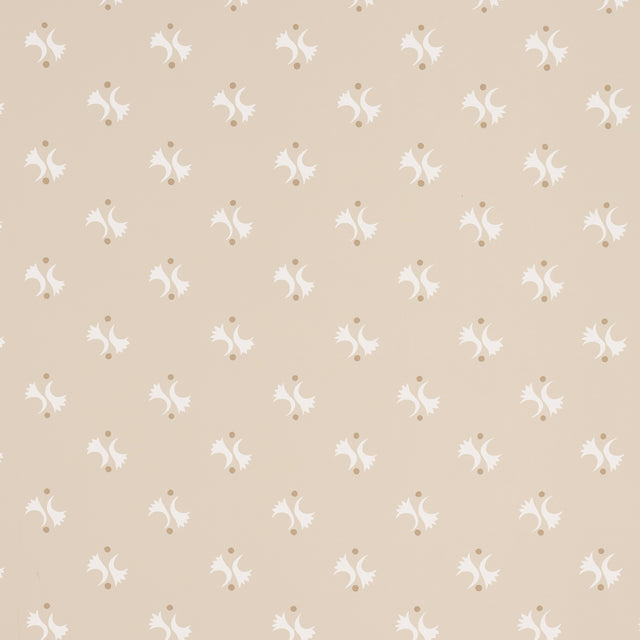 LAVIGNE wallpaper in natural colorway from the Domino Effect collection by Schumacher, featuring a modern abstract motif on a neutral background.