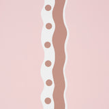 Rousseau Stripe Cocoa & Blush by Schumacher Modern Stripe Wallpaper – Schumacher 5015741