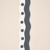 Rousseau Stripe Noir & Cream by Schumacher Domino Effect Collection Wallpaper – Schumacher 5015742