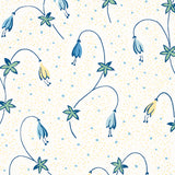 Lolly Floral Blue by Schumacher Playful Small-Scale Floral Wallpaper – Schumacher 5015750
