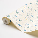 Lolly Floral Blue by Schumacher Playful Small-Scale Floral Wallpaper – Schumacher 5015750