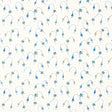 Lolly Floral wallpaper in blue and yellow with playful small-scale floral pattern by Schumacher
