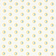 Lucie wallpaper in yellow and sky by Schumacher, featuring lively starbursts and crescent moons in a small-scale celestial pattern.