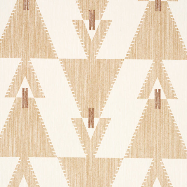 Kalido Oat Geometric Wallpaper by Schumacher x A Rum Fellow – Schumacher 5015791