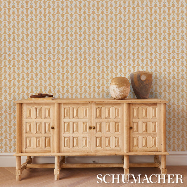 Kalido Honeycomb by Schumacher x A Rum Fellow Modern Geometric Wallpaper – Schumacher 5015792