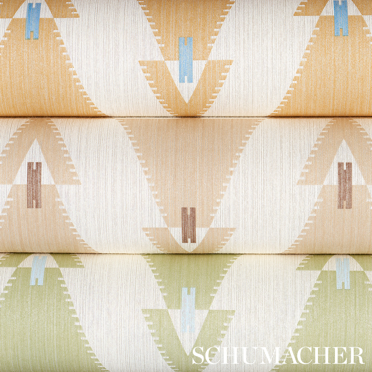 Kalido Honeycomb by Schumacher x A Rum Fellow Modern Geometric Wallpaper – Schumacher 5015792