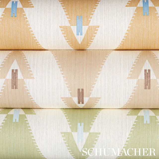 Kalido Honeycomb by Schumacher x A Rum Fellow Modern Geometric Wallpaper – Schumacher 5015792