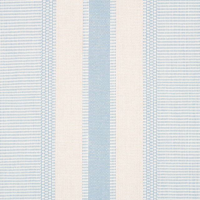 Ipala Stripe Vinyl Sky by Schumacher High-Performance Striped Type II Vinyl Wallpaper – 5015800