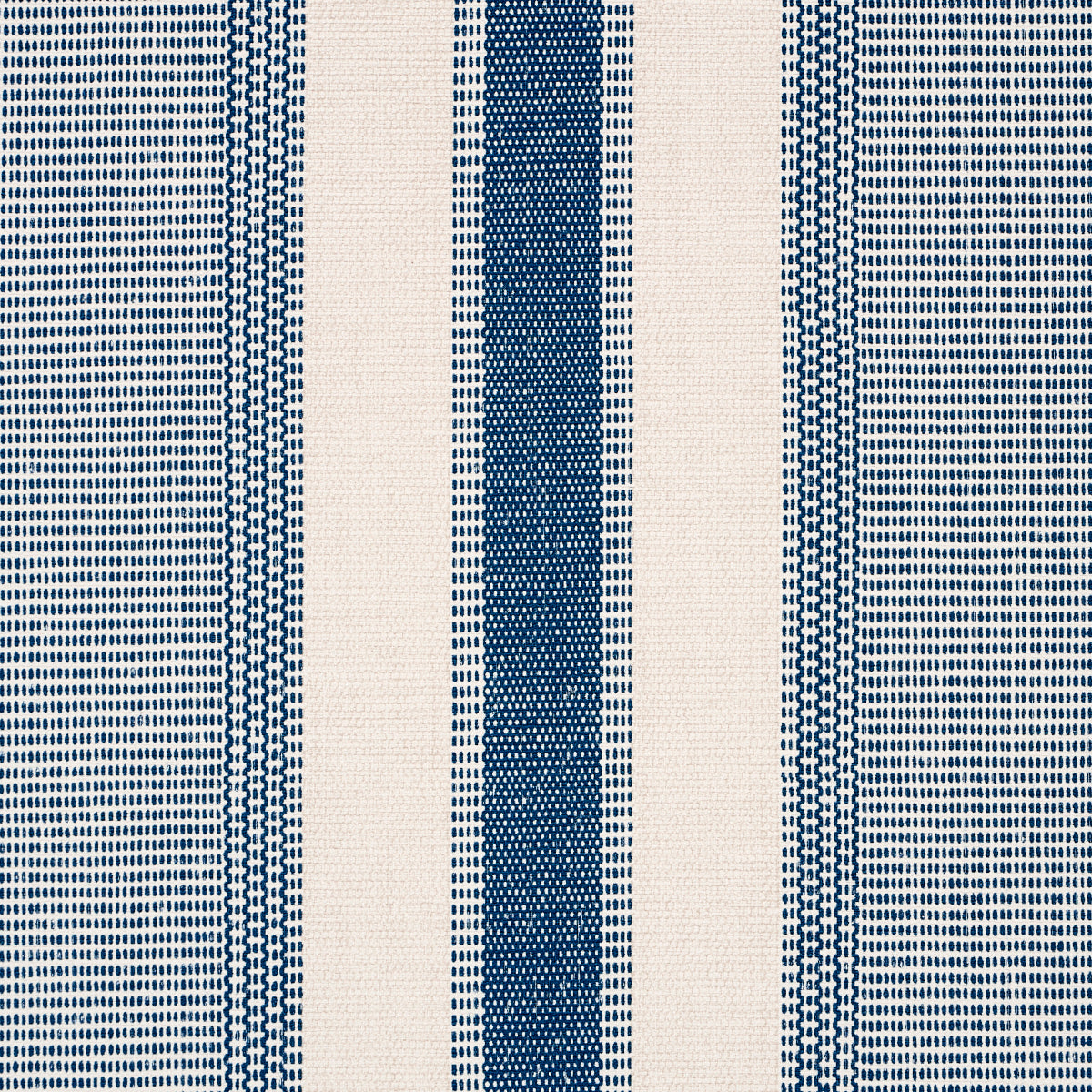 Ipala Stripe Vinyl Ocean by Schumacher – A Rum Fellow High-Performance Striped Vinyl Wallpaper 5015801