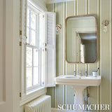 Ipala Stripe Vinyl Fern by Schumacher High-Performance Stripe Wallpaper – 5015802