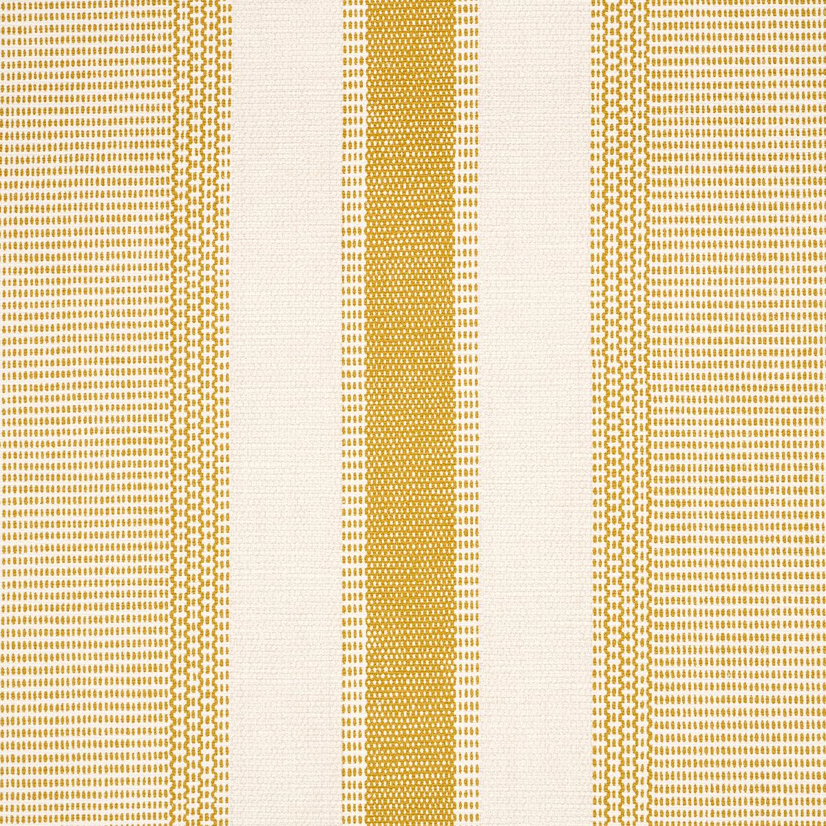 Ipala Stripe Vinyl Ochre by Schumacher High-Performance Striped Wallpaper – 5015804