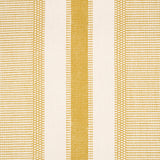 Ipala Stripe Vinyl Ochre by Schumacher High-Performance Striped Wallpaper – 5015804