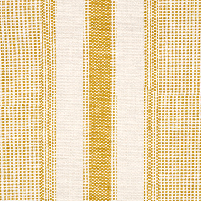 Ipala Stripe Vinyl Ochre by Schumacher High-Performance Striped Wallpaper – 5015804