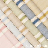 Ipala Stripe Vinyl Ochre by Schumacher High-Performance Striped Wallpaper – 5015804