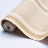 Ipala Stripe Vinyl Bisque by Schumacher High-Performance Type II Vinyl Wallpaper – 5015805