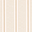 Ipala Stripe Vinyl wallpaper in Bisque by Schumacher, a high-performance Type II vinyl wallcovering with a multi-width stripe pattern, shown in a bathroom interior.