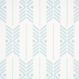 Quiver Haze by A Rum Fellow Modern Chevron Stripe Wallpaper – Schumacher 5015811