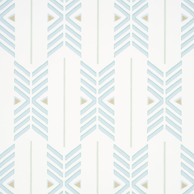 Quiver Haze by A Rum Fellow Modern Chevron Stripe Wallpaper – Schumacher 5015811