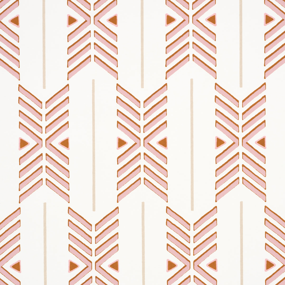 Quiver Sunset by A Rum Fellow Modern Chevron Stripe Wallpaper – Schumacher 5015812