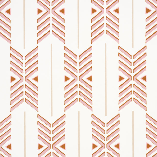 Quiver Sunset by A Rum Fellow Modern Chevron Stripe Wallpaper – Schumacher 5015812