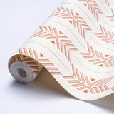 Quiver Sunset by A Rum Fellow Modern Chevron Stripe Wallpaper – Schumacher 5015812