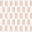 Quiver Sunset by A Rum Fellow for Schumacher. Modern chevron stripe wallpaper in sunset hues, shown in a styled bathroom and as a roll.