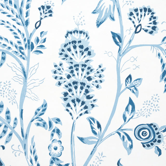 Chinoiserie Grande Panel Set Indigo by Schumacher – Mark D. Sikes Designer Wall Mural 5015820