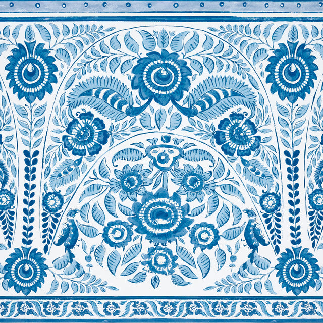 Montecito Panel Set Indigo by Mark D. Sikes – Schumacher 5015830