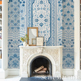 Montecito Panel Set Indigo by Mark D. Sikes – Schumacher 5015830