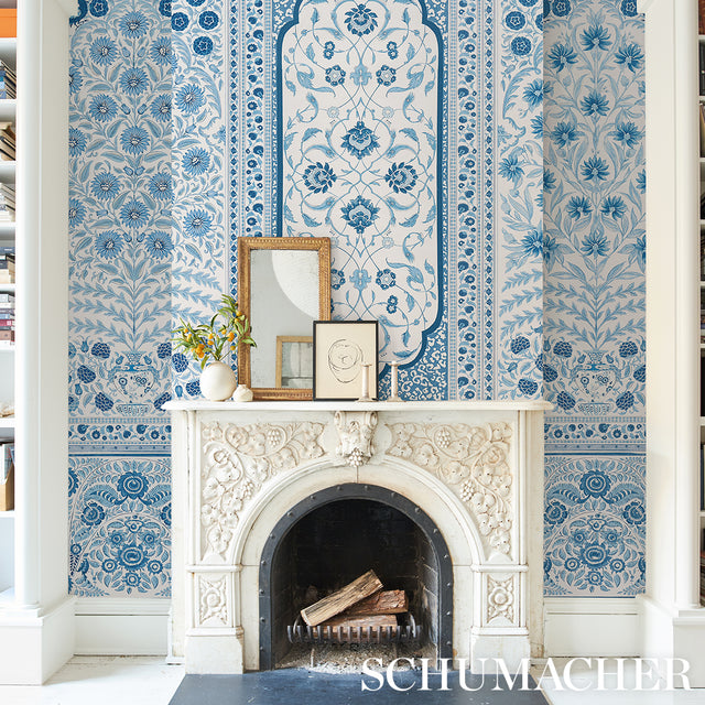 Montecito Panel Set Indigo by Mark D. Sikes – Schumacher 5015830