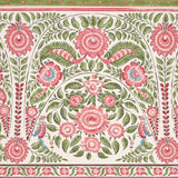 Montecito Panel Set Red by Mark D. Sikes Paisley Floral Medallion Wallcovering – Schumacher 5015831