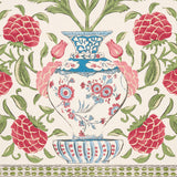 Montecito Panel Set Red by Mark D. Sikes Paisley Floral Medallion Wallcovering – Schumacher 5015831