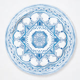 Montecito Porcelain Indigo by Mark D. Sikes Blue and White Plate Wallpaper – Schumacher 5015840