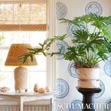 Montecito Porcelain Indigo by Mark D. Sikes Blue and White Plate Wallpaper – Schumacher 5015840