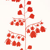 Bleeding Hearts Red by Peg Norriss Floral Wallpaper – Schumacher 5015861