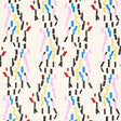 Confetti wallpaper by Peg Norriss for Schumacher, featuring a playful abstract multicolor stripe pattern inspired by artist Clare Rojas.