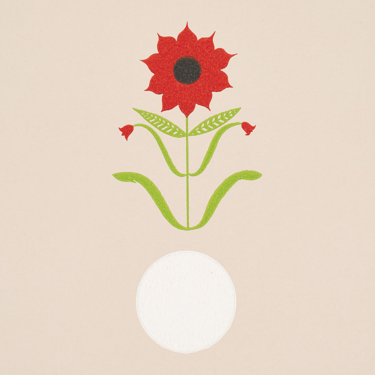 Forget Me Dots Neutral by Peg Norriss Abstract Floral Wallpaper – Schumacher 5015880