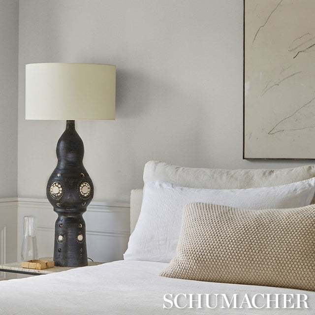 Linen Plissé Ivory by Schumacher Elegant Organic Texture Wallcovering – Schumacher 5015892