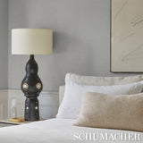 Linen Plissé Wallcovering in Mist by Schumacher – 5015893