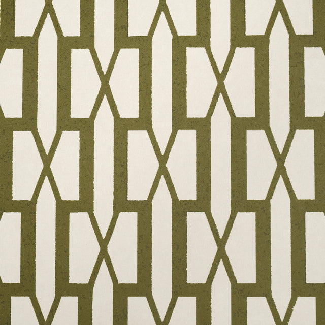 BELVEDERE Olive Trellis Wallpaper by Veere Grenney – Schumacher 5015910