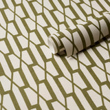 BELVEDERE Olive Trellis Wallpaper by Veere Grenney – Schumacher 5015910