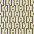 BELVEDERE Olive geometric trellis wallpaper by Veere Grenney for Schumacher, shown in room and detail views